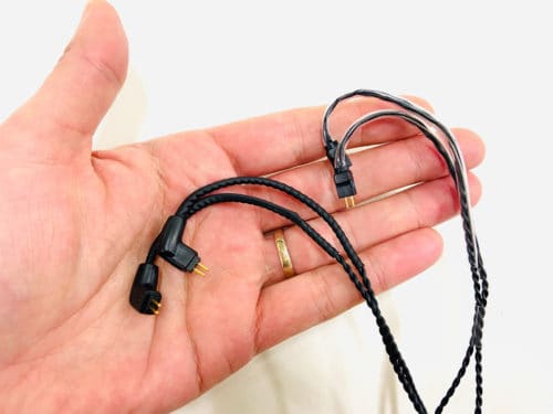 64 Audio tia Trio vs InEar ProMission X cable 2-pin connectors