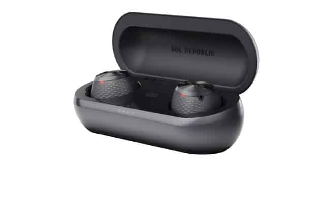 Sol Republic Amps Air + Black3 in charging case