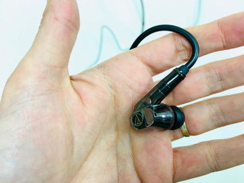 Audio-Technica ATH-IEX1 Titanium Shell with over-ear wire