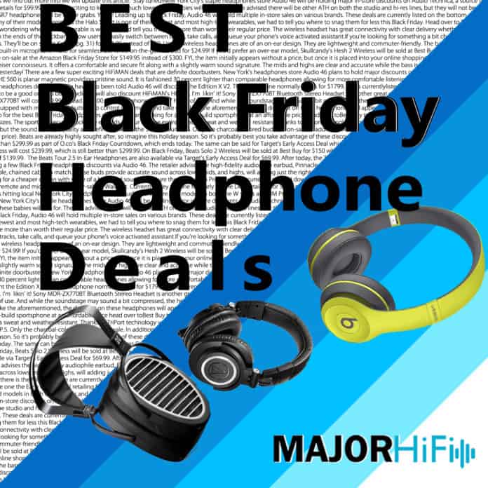 Best Black Friday Headphone Deals 2019 MajorHifi graphic