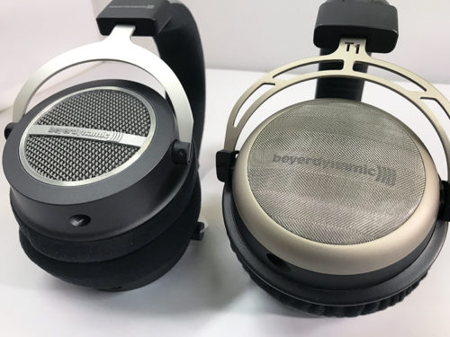 Beyerdynamic Amiron Home vs Beyerdynamic T1 audiophile headphones earcups comparison