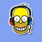 Father’s Day Gifts for Audiophile Dads 2019 Homer Simpson Wearing Headphones That He Got On Father's Day