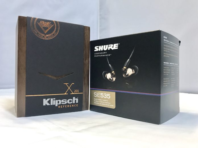 Klipsch x20i vs Shure SE535 Earphones Comparison Review