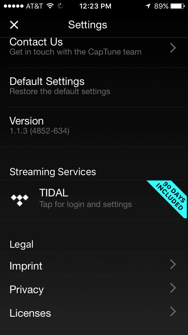 Free 90 Day Tidal Subscription with Sennheiser's CapTune App (iOS