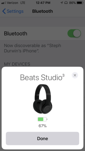 Beats Studio 3 Wireless headphones with Noise Cancellatoin Apple W1 Chip