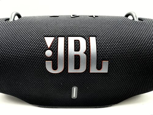 JBL Logo on JBL Xtreme 4 portable Bluetooth speaker