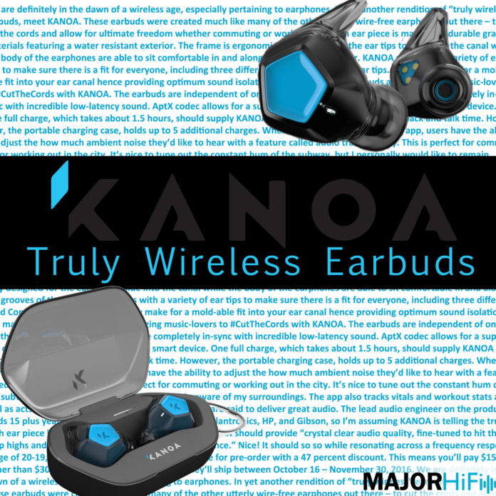 KANOA Truly Wireless Earbuds