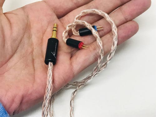 Kinera Idun cable with 2-pin connection and 3.5mm termination