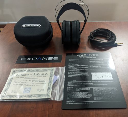 Dan Clark Audio The Expanse Open-back over-ear audiophile premium headphone user guide carrying case cable user guide