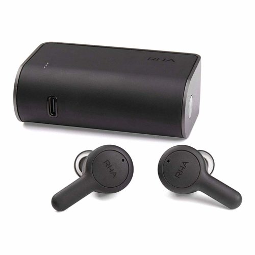 RHA Trueconnect - Carbon Black True Wireless Earbuds with Bluetooth 5 & Sweatproof for Sport Activity