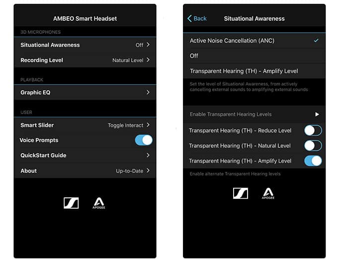 Sennheiser Ambeo Smart Headset App for iPhone MajorHiFi