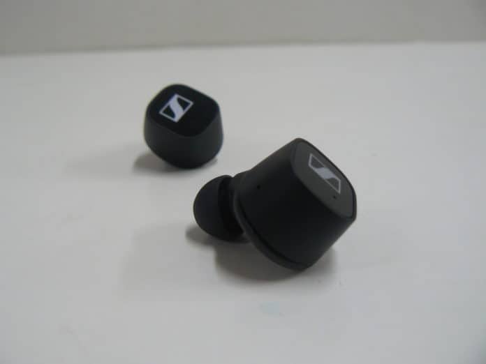 Wireless earbud side by side