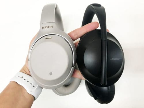 Touchpad controls on earcups of Sony WH-1000XM3 vs Bose Noise Cancelling Headphones 700