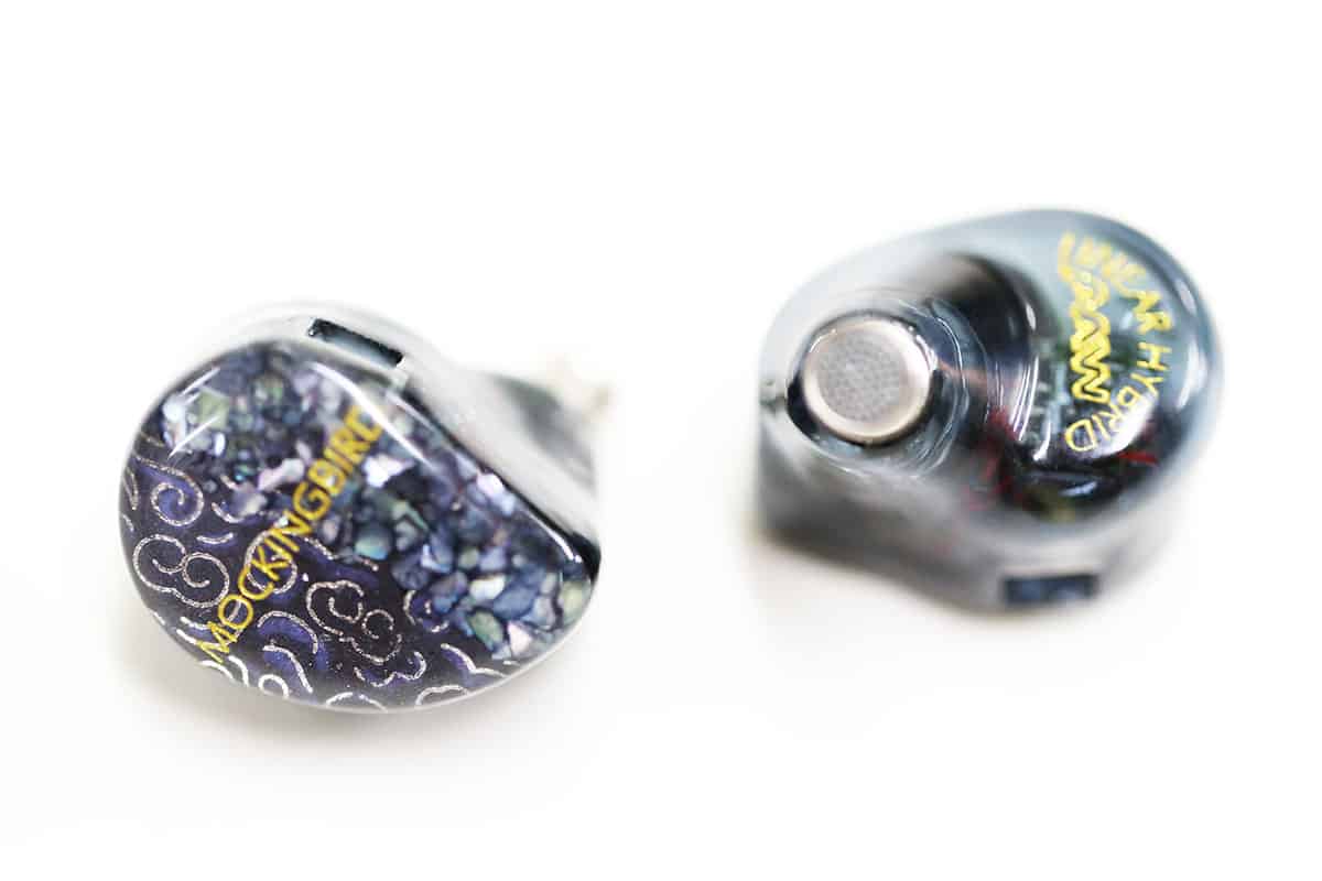AAW Mockingbird Review earpieces from front and back