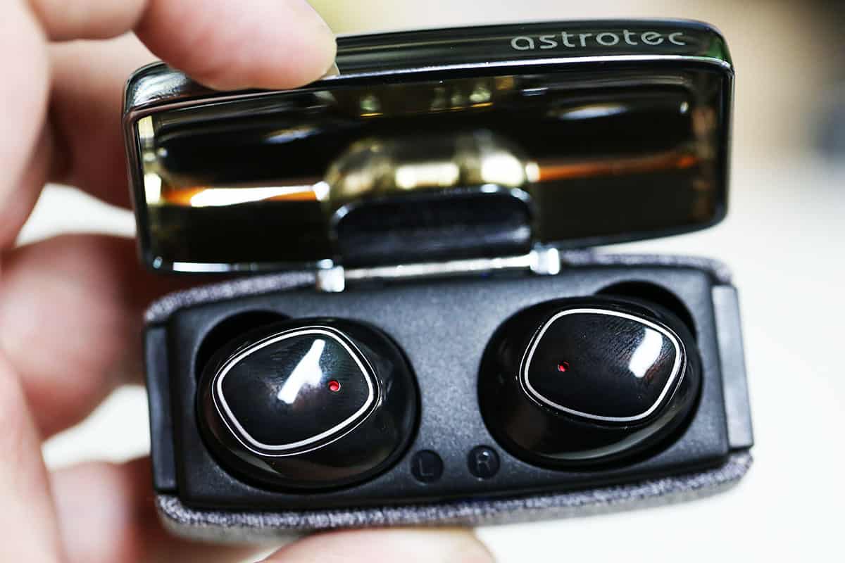 Astrotec S80 Review inside charging case
