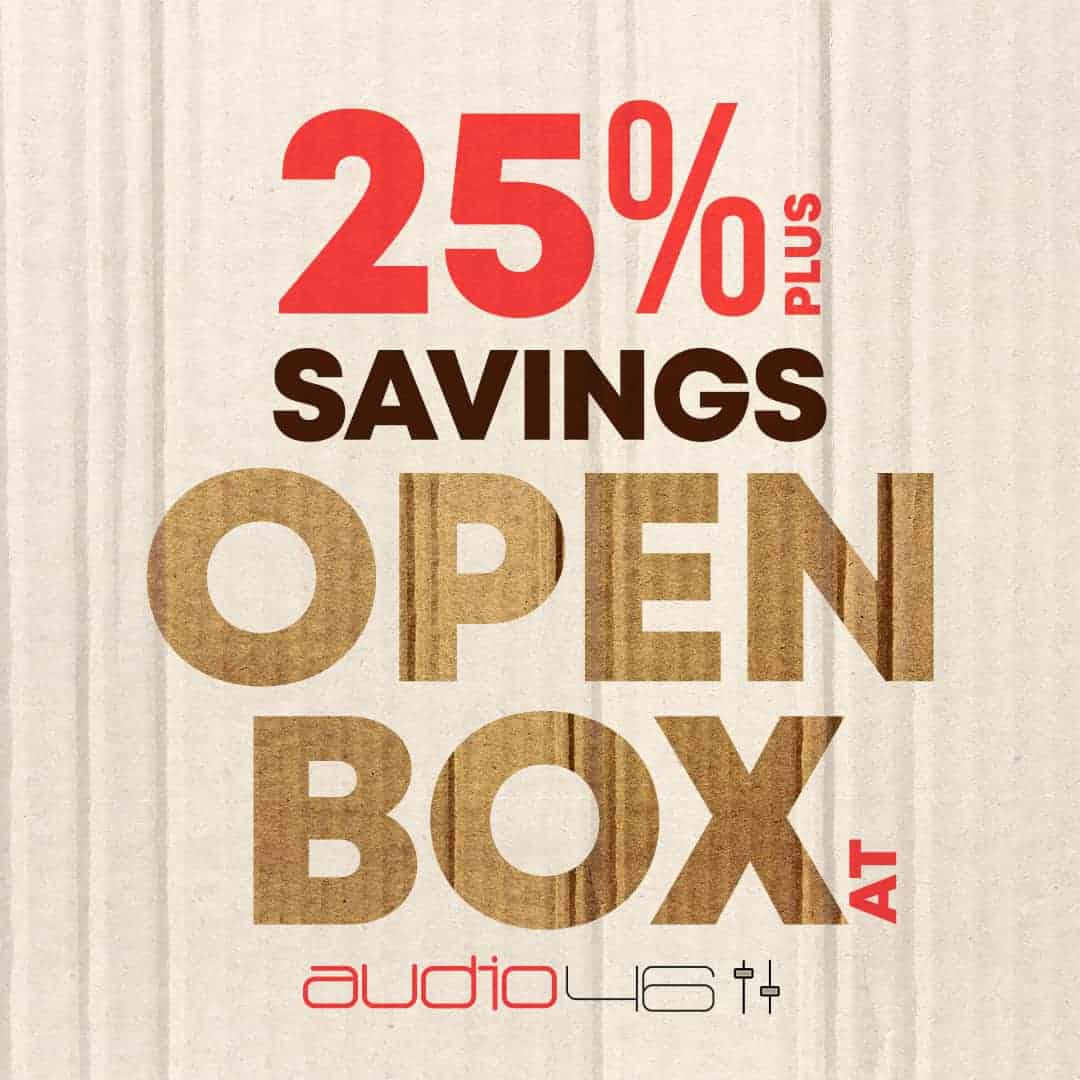 Audio46 Open Box Savings, Save 15% or More on Major Headphone Brands