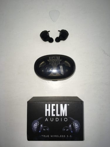 Helm True Wireless 5.0 box and accessories