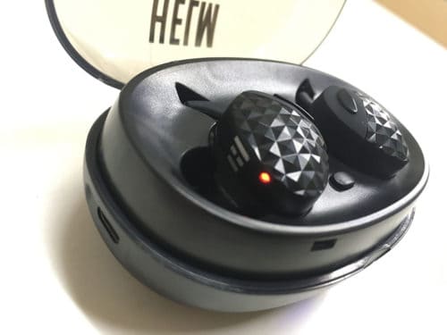 Helm True Wireless 5.0 charging in case