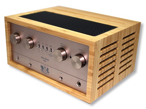iFi Retro Stereo 50 Tube Amplifier for headphones and speakers.
