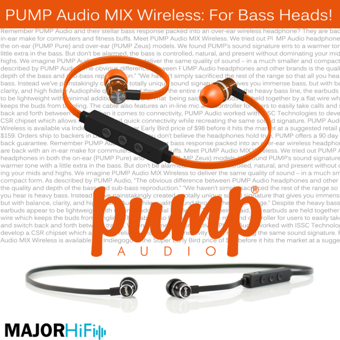 PUMP Audio MIX Wireless