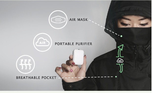 Route 8 Jacket Air Purifier Wireless Earbuds