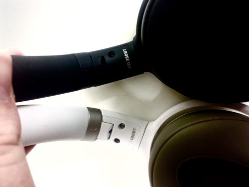 Sennheiser HD350BT and HD450BT with model labels visible
