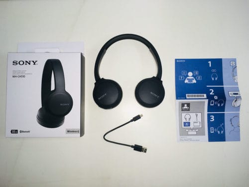 sony wh-ch510 wireless headphones and accessories