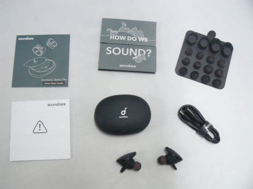 Soundcore Liberty Pro 2 wireless eabuds box and accessories